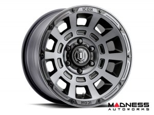 Ford Bronco Custom Wheels (1) - Thrust - Smoked Satin Black - 17 X 8.5 / 6 x 5.5 / 0 / 4.75" - Icon 